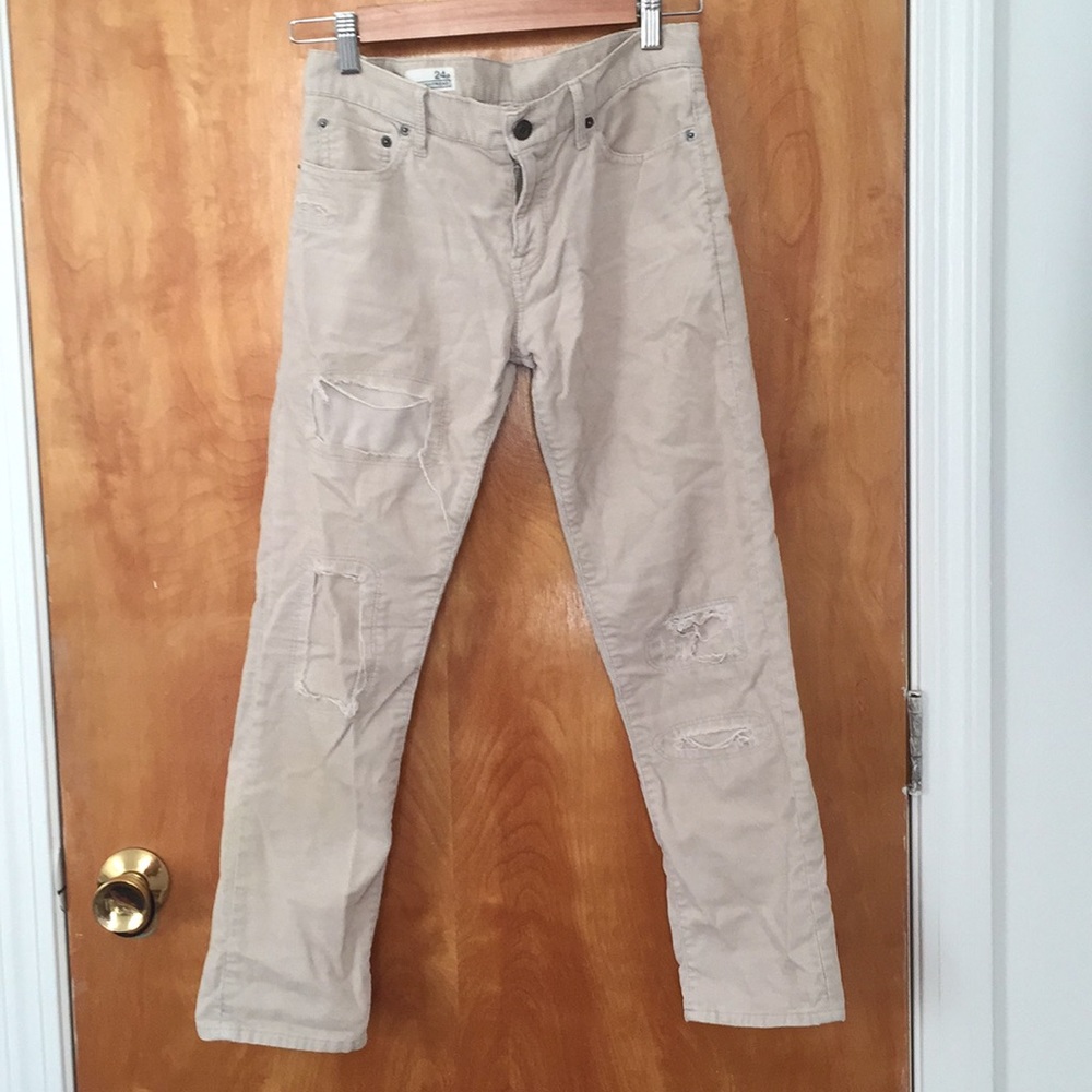 Corduroy boyfriend jeans